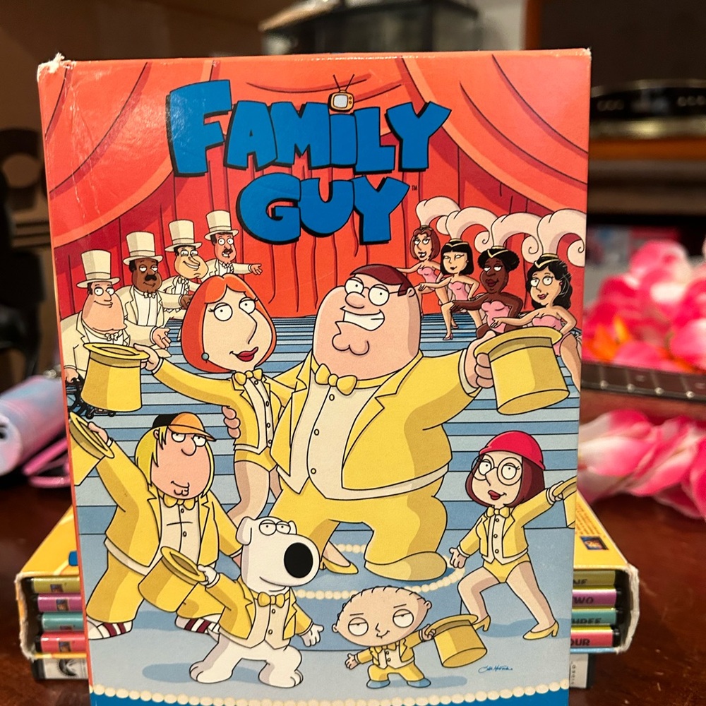 Family Guy DVD Box Set with Colorful Art